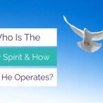 Who is the Holy Spirit? A white dove soaring in the clear blue sky, symbolizing peace and divine presence.