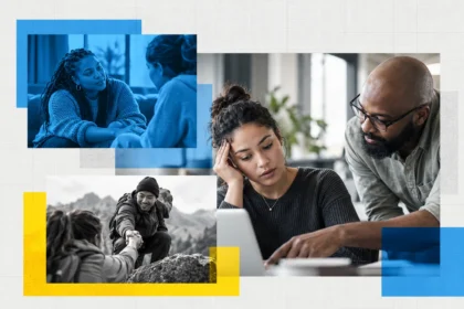How do I know when to ask for help? Diverse people receiving emotional support, practical assistance, and guidance from others.