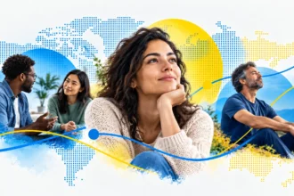 how to manage emotions without suppressing them, showing people reflecting, communicating, and practising emotional regulation.