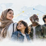 why do successful people feel empty? Diverse people of different ages looking toward the future.